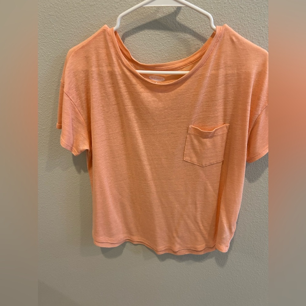 Peach Pocket Tee